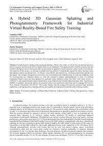 A Hybrid 3D Gaussian Splatting and Photogrammetry Framework for Industrial Virtual Reality-Based Fire Safety Training