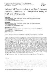 Adversarial Transferability in AI-based Network Intrusion Detection: A Comparative Study of ANN and CNN Models