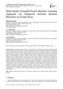 Multi-Model Ensemble-based Machine Learning Approach for Enhanced Suicidal Ideation Detection on Twitter Posts