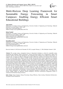 Multi-Horizon Deep Learning Framework for Sustainable Energy Forecasting in Smart Campuses: Enabling Energy Efficient Smart Educational Buildings