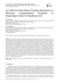An Efficient Hash-Based Caching Mechanism to Minimize Computational Overhead in Hyperledger Fabric for Healthcare IoT