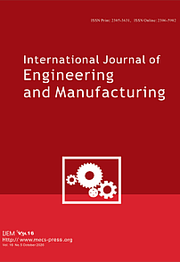 5 vol.16, 2026 - International Journal of Engineering and Manufacturing