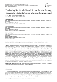 Predicting Social Media Addiction Levels Among University Students Using Machine Learning and SHAP Explainability