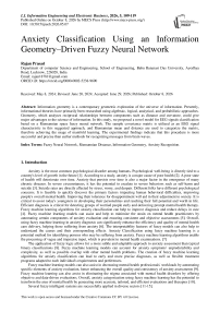 Anxiety Classification Using an Information Geometry–Driven Fuzzy Neural Network