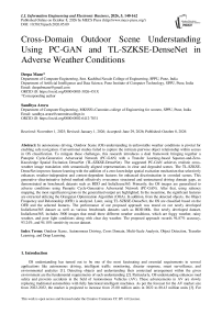 Cross-Domain Outdoor Scene Understanding Using PC-GAN and TL-SZKSE-DenseNet in Adverse Weather Conditions