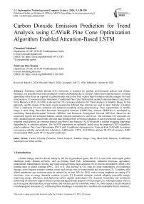 Carbon Dioxide Emission Prediction for Trend Analysis using CAViaR Pine Cone Optimization Algorithm Enabled Attention-Based LSTM