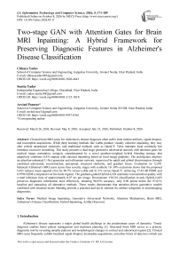 Two-stage GAN with Attention Gates for Brain MRI Inpainting: A Hybrid Framework for Preserving Diagnostic Features in Alzheimer's Disease Classification