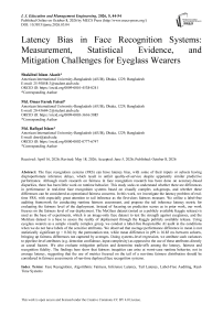 Latency Bias in Face Recognition Systems: Measurement, Statistical Evidence, and Mitigation Challenges for Eyeglass Wearers