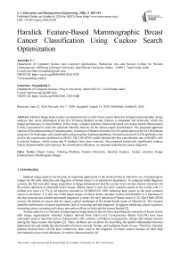 Haralick Feature-Based Mammographic Breast Cancer Classification Using Cuckoo Search Optimization