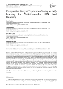Comparative Study of Exploration Strategies in Q- Learning for Multi-Controller SDN Load Balancing