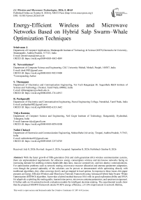 Energy-Efficient Wireless and Microwave Networks Based on Hybrid Salp Swarm–Whale Optimization Techniques