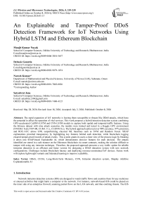 An Explainable and Tamper-Proof DDoS Detection Framework for IoT Networks Using Hybrid LSTM and Ethereum Blockchain