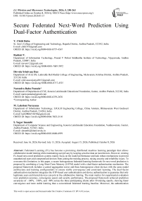 Secure Federated Next-Word Prediction Using Dual-Factor Authentication