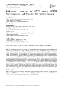 Performance Analysis of OTFS versus OFDM Waveforms for High-Mobility 6G Velocity Sensing