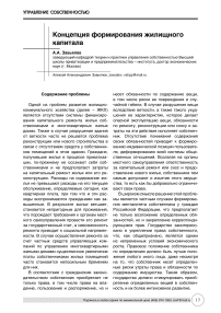 Концепция формирования жилищного капитала