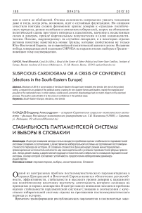 Стабильность парламентской системы и выборы в Словакии