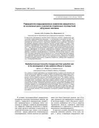 Радиационно-индуцированные изменения иммунитета и их возможная роль в развитии отдаленных последствий облучения человека