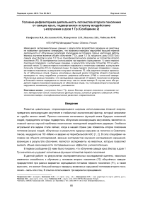 Условно-рефлекторная деятельность потомства второго поколения от самцов крыс, подвергшихся острому воздействию G-излучения в дозе 1 Гр (сообщение 2)