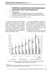 Проблемы привлечения контролирующих должника лиц к ответственности