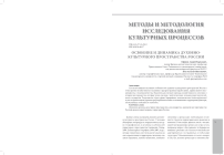 Освоение и динамика духовно-культурного пространства России