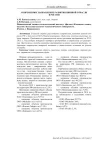 Современное направление развития шинной отрасли в России