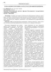 Роль кадрового потенциала в реструктуризации предприятия