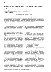 Взаимодействие публичной власти и гражданского общества