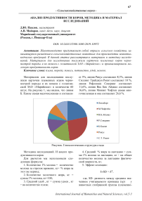 Анализ продуктивности коров, методика и материал исследований