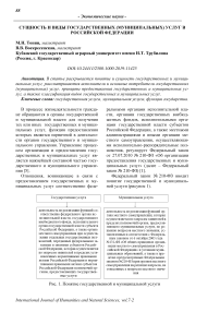Сущность и виды государственных (муниципальных) услуг в Российской Федерации