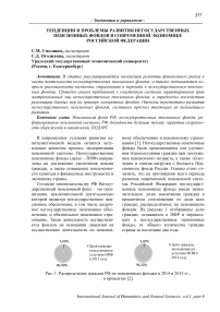 Тенденции и проблемы развития негосударственных пенсионных фондов в современной экономике Российской Федерации