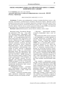 Оценка фондового рынка Российской Федерации в условиях экономических санкций