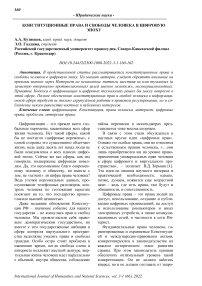 Конституционные права и свободы человека в цифровую эпоху