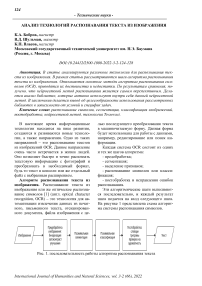 Анализ технологий распознавания текста из изображения