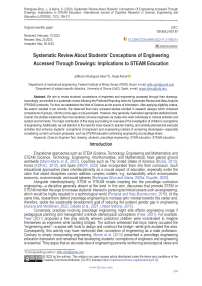 Systematic review about students’ conceptions of engineering accessed through drawings: implications to steam education