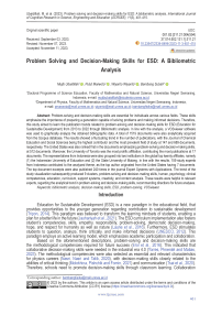 Problem Solving and Decision-Making Skills for ESD: A Bibliometric Analysis