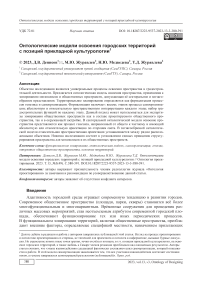 Онтологические модели освоения городских территорий с позиций прикладной культурологии