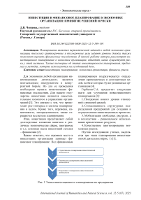 Инвестиции и финансовое планирование в экономике организации: принятие решений и риски