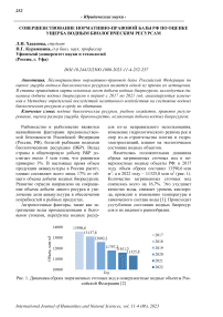 Совершенствование нормативно-правовой базы РФ по оценке ущерба водным биологическим ресурсам