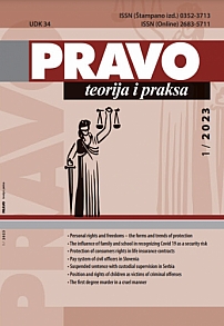 1 vol.40, 2023 - Pravo - teorija i praksa