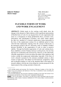 Flexible forms of work and work engagement