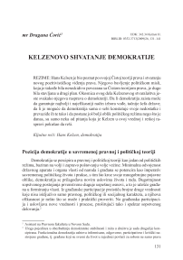 Kelzenovo shvatanje demokratije