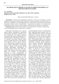 Человеческое развитие и анализ трудового потенциала в Кыргызской Республике