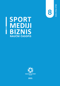 1 vol.8, 2022 - Sport Mediji i Biznis