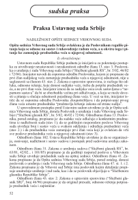 Praksa Ustavnog suda Srbije