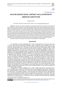 An AI influenced social contract: An illustration of American constitution