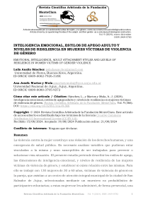 Inteligencia emocional, estilos de apego adulto y niveles de resiliencia en mujeres víctimas de violencia de género