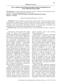 Актуальные проблемы исполнительного производства в Российской Федерации