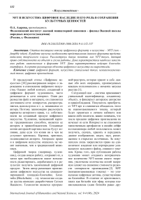 NFT и искусство: цифровое наследие и его роль в сохранении культурных ценностей