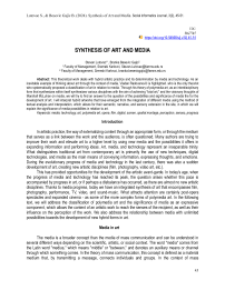 Synthesis of art and media