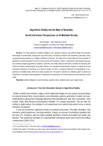 Algorithmic Reality and the Myth of Neutrality: Social Informatics Perspectives on AI‑Mediated Society
